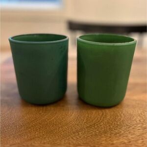 Candle Votive Set- Forest Green
